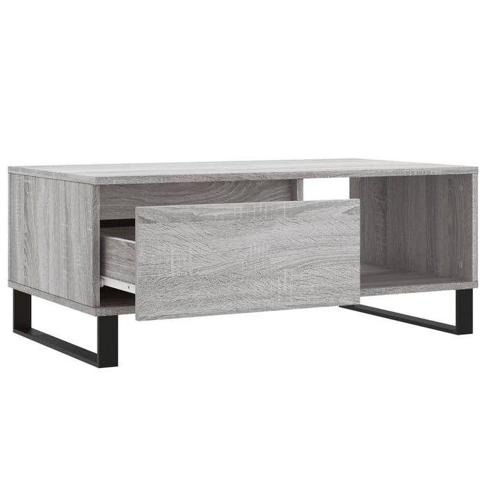 Coffee Table Grey Sonoma 90x50x36.5 cm Engineered Wood