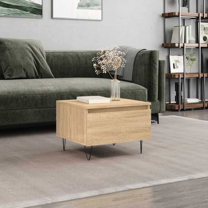 Coffee Table Sonoma Oak 50x46x35 cm Engineered Wood