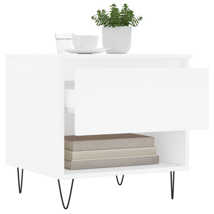 Coffee Table White 50x46x50 cm Engineered Wood