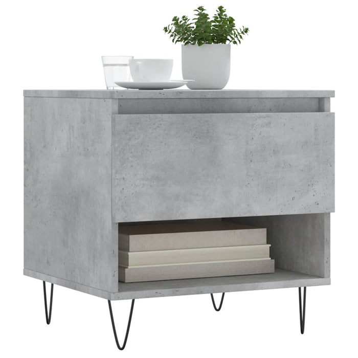 Coffee Tables 2 pcs Concrete Grey 50x46x50 cm Engineered Wood