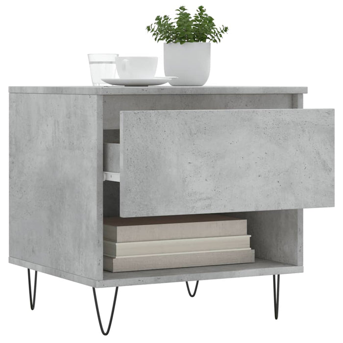 Coffee Tables 2 pcs Concrete Grey 50x46x50 cm Engineered Wood