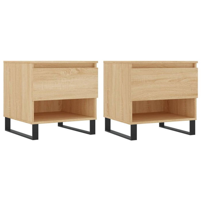 Coffee Tables 2 pcs Sonoma Oak 50x46x50 cm Engineered Wood