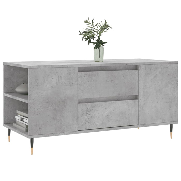 Coffee Table Concrete Grey 102x44.5x50 cm Engineered Wood