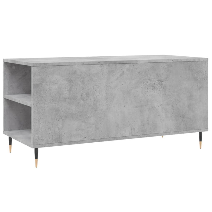 Coffee Table Concrete Grey 102x44.5x50 cm Engineered Wood