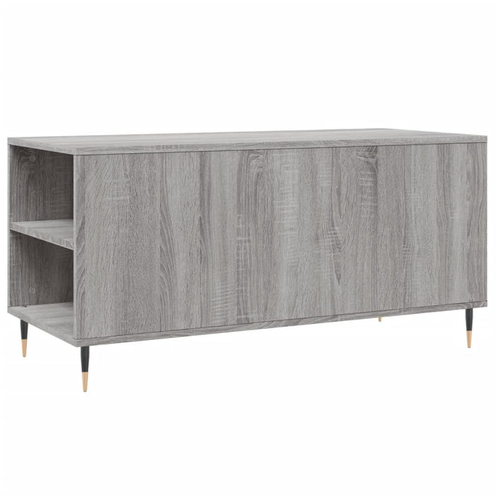 Coffee Table Grey Sonoma 102x44.5x50 cm Engineered Wood