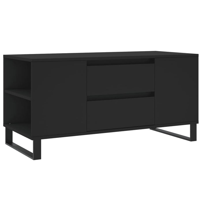 Coffee Table Black 102x44.5x50 cm Engineered Wood