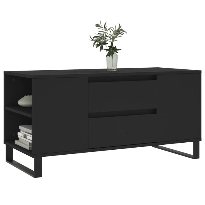 Coffee Table Black 102x44.5x50 cm Engineered Wood