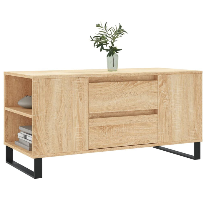 Coffee Table Sonoma Oak 102x44.5x50 cm Engineered Wood