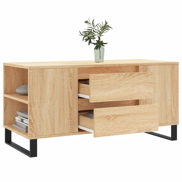 Coffee Table Sonoma Oak 102x44.5x50 cm Engineered Wood