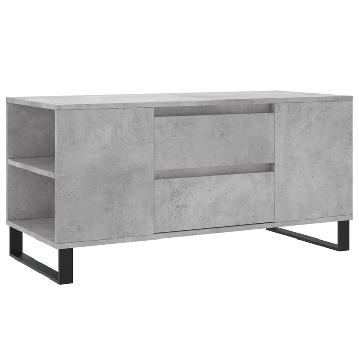 Coffee Table Concrete Grey 102x44.5x50 cm Engineered Wood