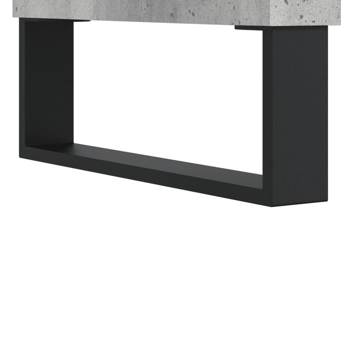 Coffee Table Concrete Grey 102x44.5x50 cm Engineered Wood