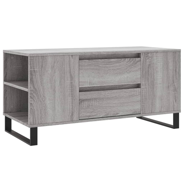Coffee Table Grey Sonoma 102x44.5x50 cm Engineered Wood