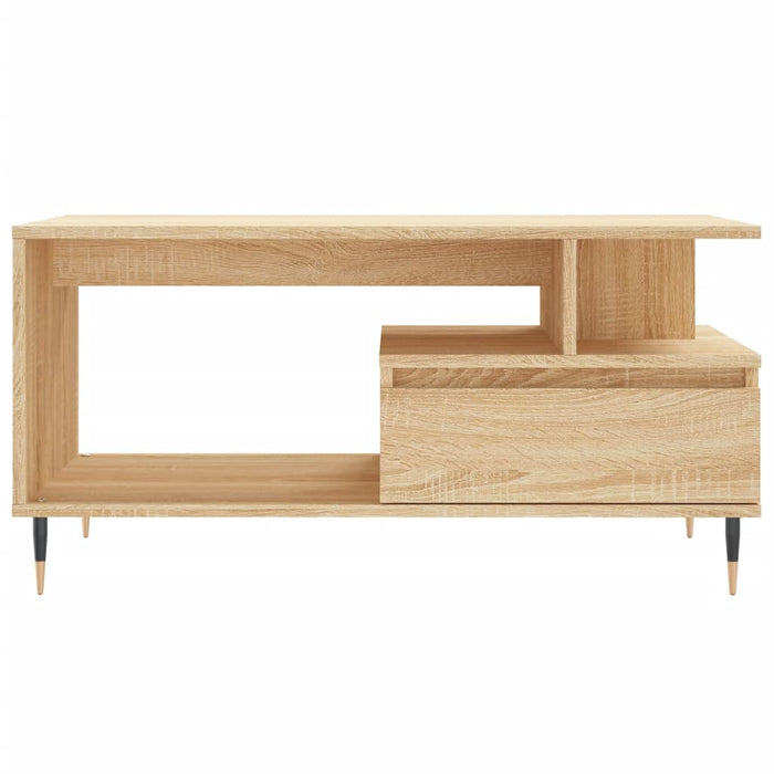 Coffee Table Sonoma Oak 90x49x45 cm Engineered Wood