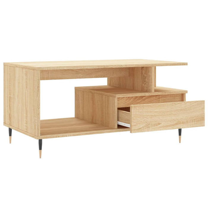 Coffee Table Sonoma Oak 90x49x45 cm Engineered Wood