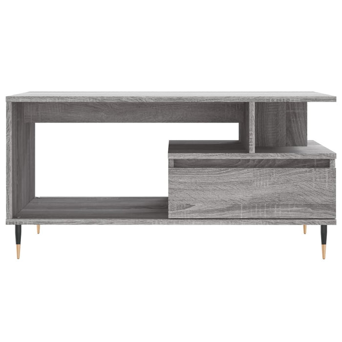 Coffee Table Grey Sonoma 90x49x45 cm Engineered Wood