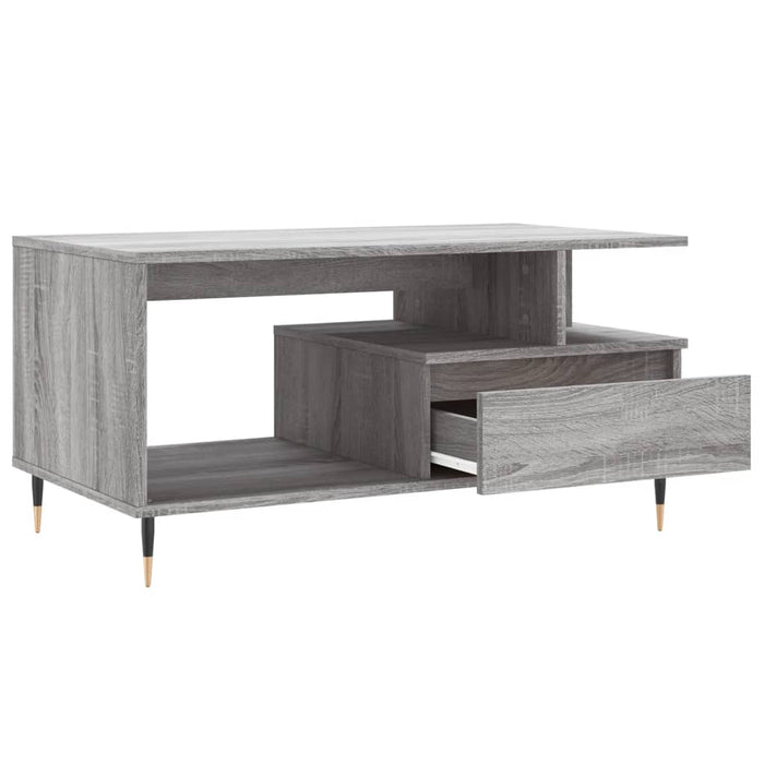 Coffee Table Grey Sonoma 90x49x45 cm Engineered Wood