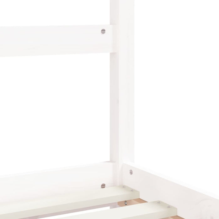 Kids Bed Frame White 80x160 cm Solid Wood Pine
