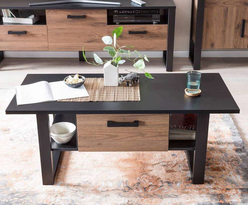 Nordi Coffee Table, Black, 110cm