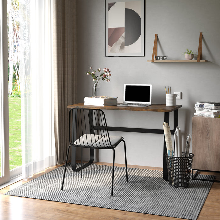 Writing Desk Workstation Center Laptop Table Industrial Design Furniture for Home Office Study Use