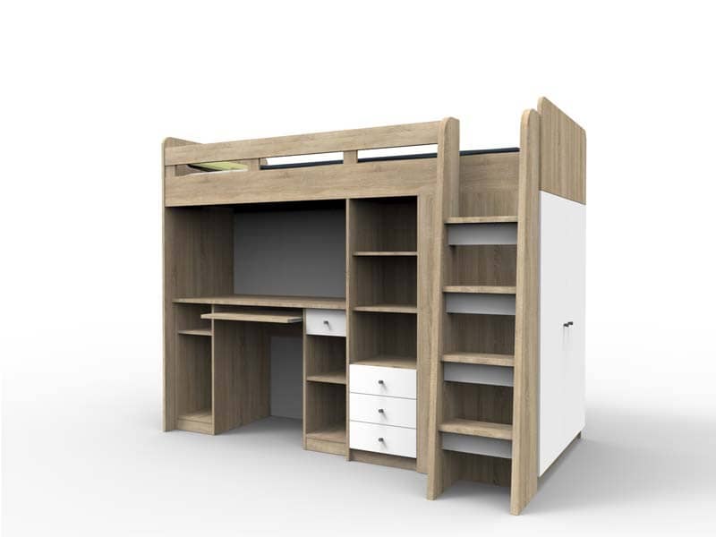 Cabin Bed Unit With Wardrobe