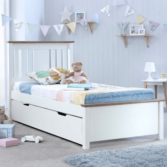 Chester Single Bed, White