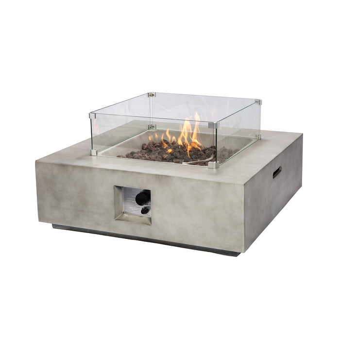 34" Square Gas Fire Pit
