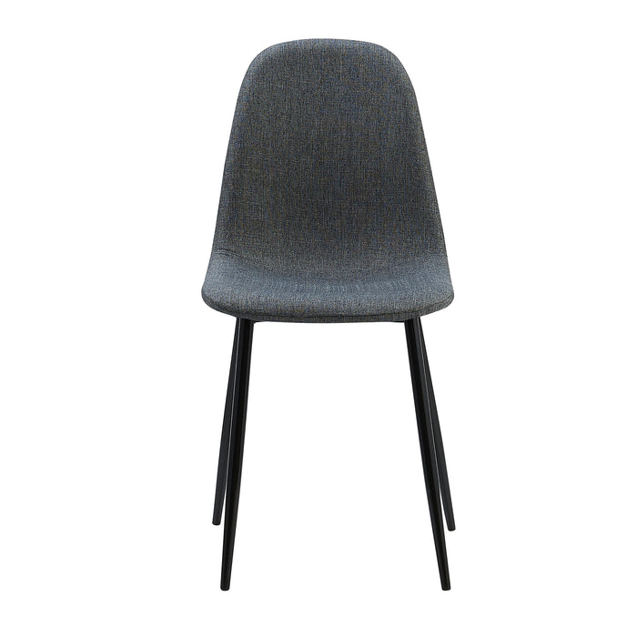 Set of 2 Dark Grey Kitchen Dining Chairs (Chairs Only) VNF-00025DG-UK