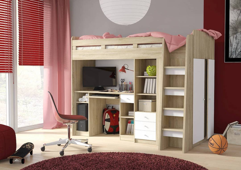 Cabin Bed Unit With Wardrobe