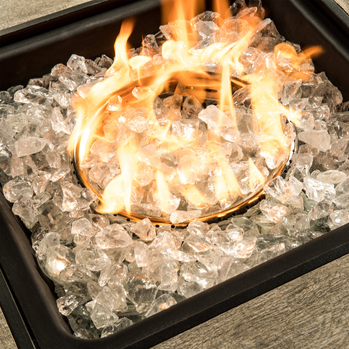 1/2 Inch Reflective Fire Glass for Fire Pits, Clear