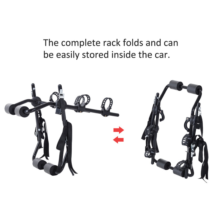 2 Bicycles Car Carrier Rack-Black