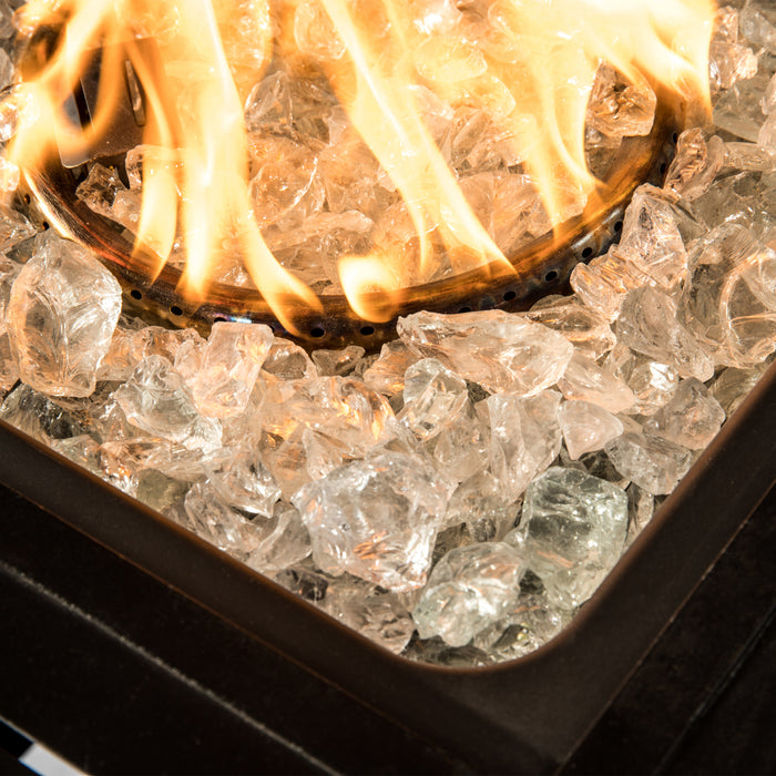 1/2 Inch Reflective Fire Glass for Fire Pits, Clear