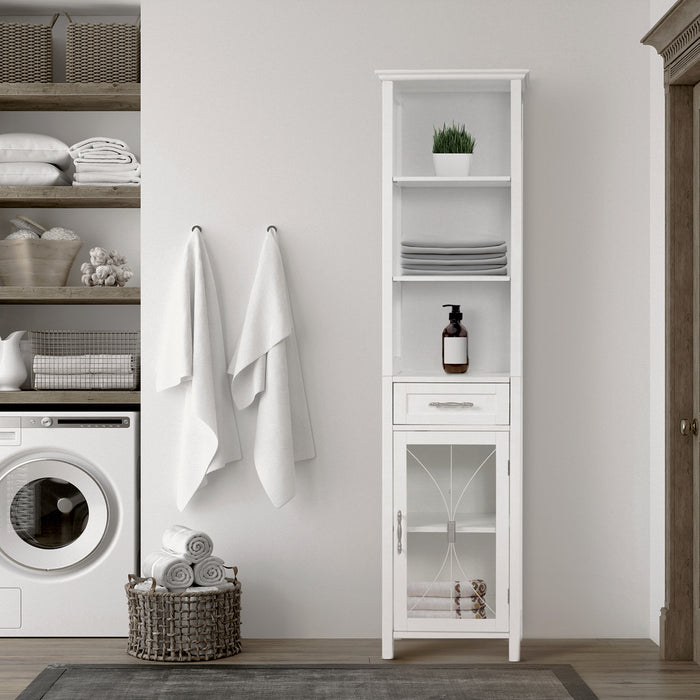 Wooden Cabinet Multi Functional White