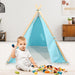 SOKA Camping Countryside Teepee Tent Foldable Play Tent Tipi Canvas for Kids.