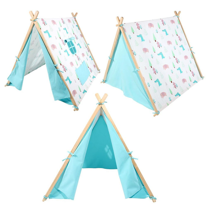 SOKA Camping Countryside Teepee Tent Foldable Play Tent Tipi Canvas for Kids.