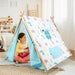 SOKA Camping Countryside Teepee Tent Foldable Play Tent Tipi Canvas for Kids.