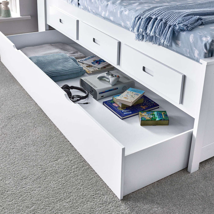 Veera Single Bed, White